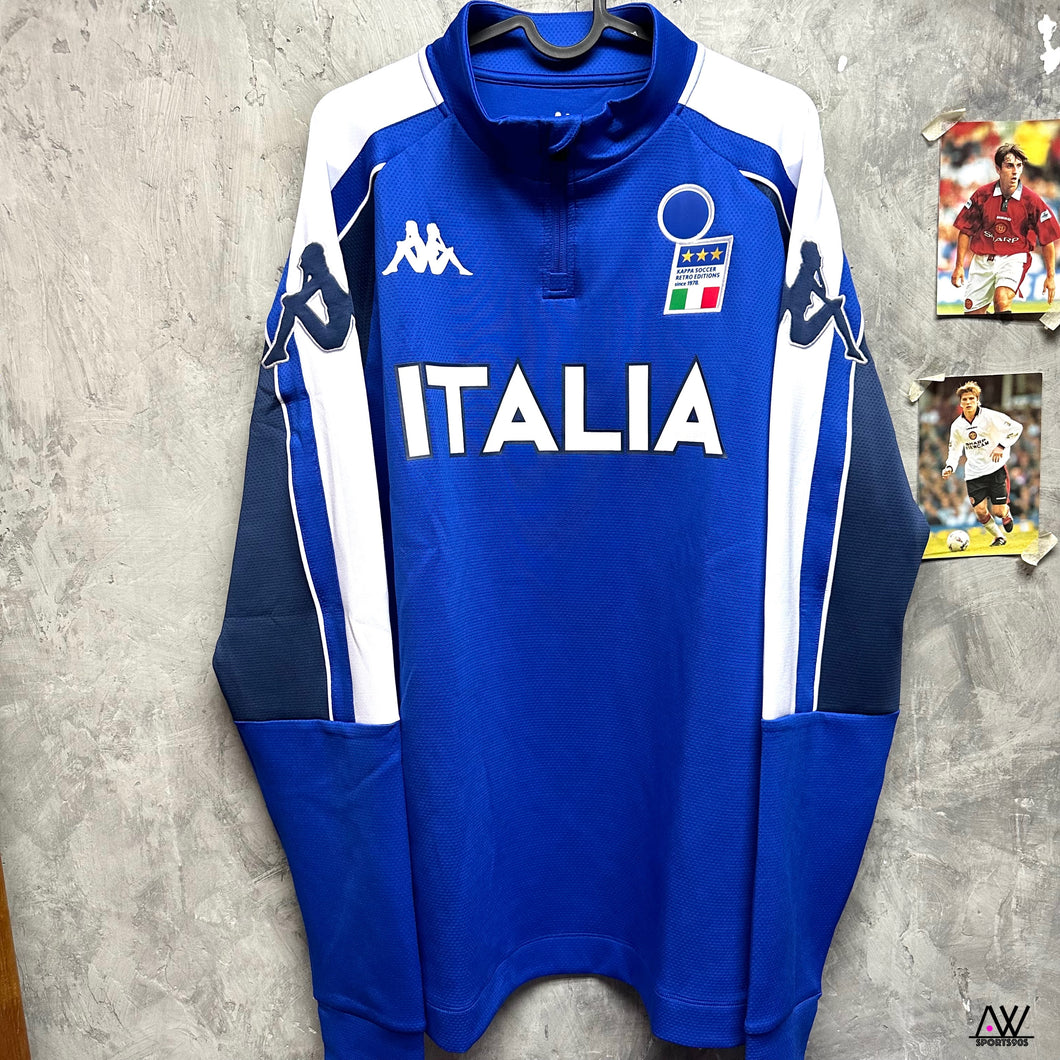 《原裝復刻》 2000 意大利｜x Kappa 原裝復刻半拉鍊外套｜藍色｜BNWT｜2000 Italy x Kappa Official Retro zip training top Blue ( Multiple Sizes )