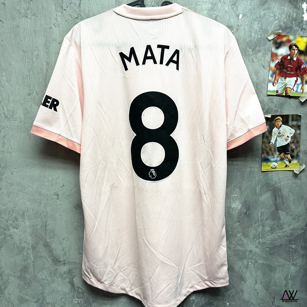 2018-19 曼聯｜作客｜球員版｜#8 馬達｜英超 Poppy Full Set ｜95% New ｜M ｜2018-19 Manchester United Away #8 Mata EPL Poppy  Full Set Authentic ( M )