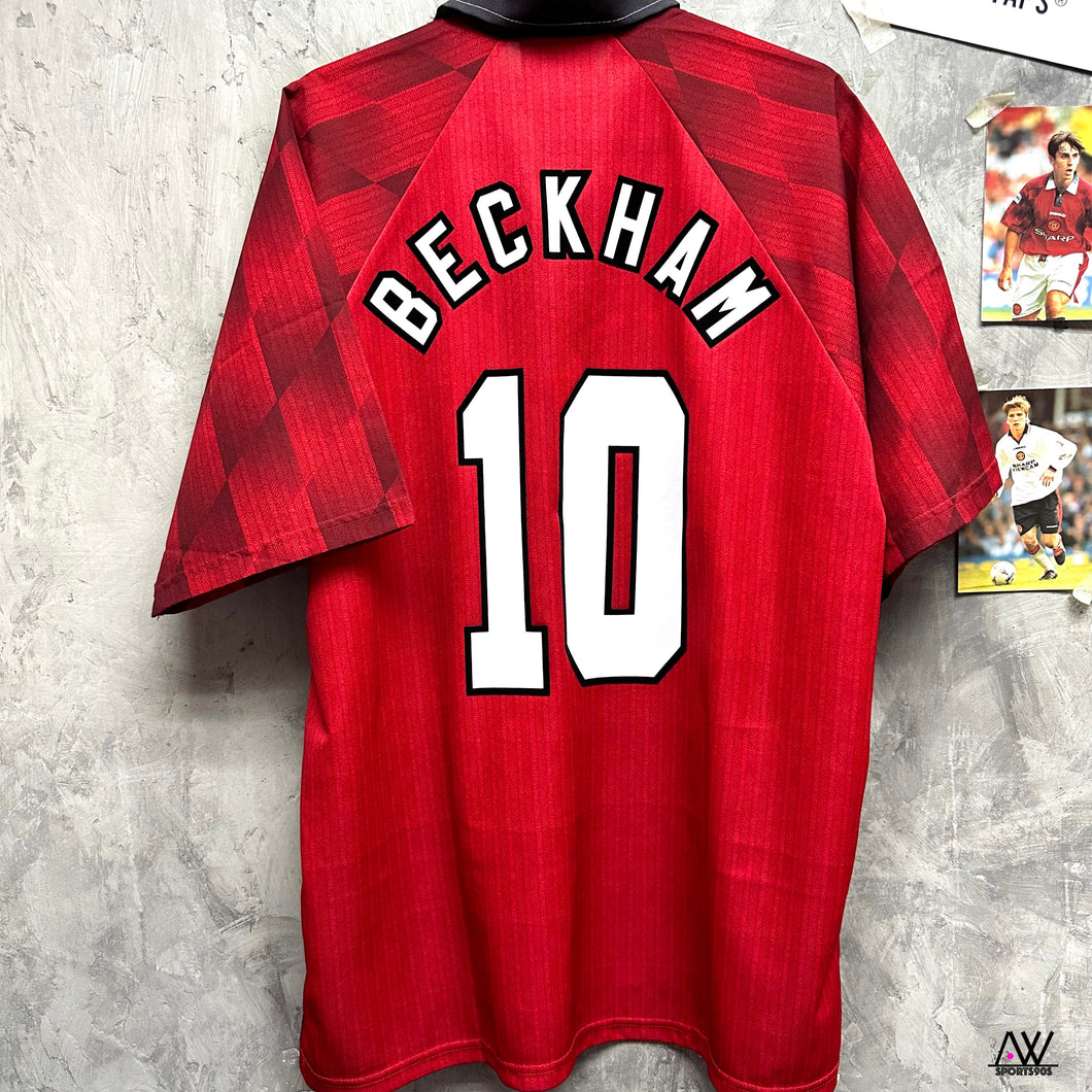 1995-96 曼聯｜主場｜#10 碧咸｜95% New｜L｜1995-96 Manchester United Home #10 Beckham ( L )