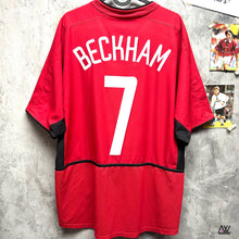 將圖片載入圖庫檢視器 2002-03 曼聯｜主場｜#7 碧咸｜90% New｜L｜2002–03 Manchester United Home #7 Beckham ( L )
