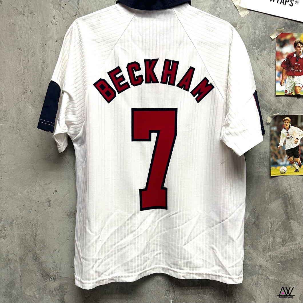 1997-98 英格蘭｜主場｜#7 碧咸｜85% New｜Y｜1997-98 England Home #7 Beckham (Y)