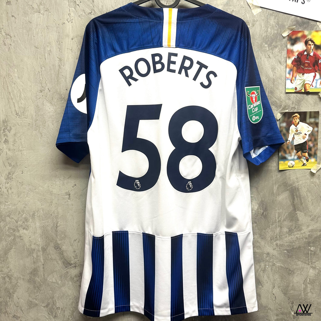 2019-20 白禮頓｜主場｜#58 羅拔士｜聯賽盃 Full Set｜95% New｜L｜2019-20 Brighton Home #58 Roberts Carabao Cup Set ( L )