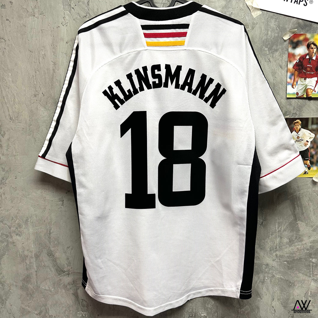 1998-00 德國｜主場｜#18 奇連士文｜90% New｜M｜1998-00 Germany Home #18 Klinsmann (M)