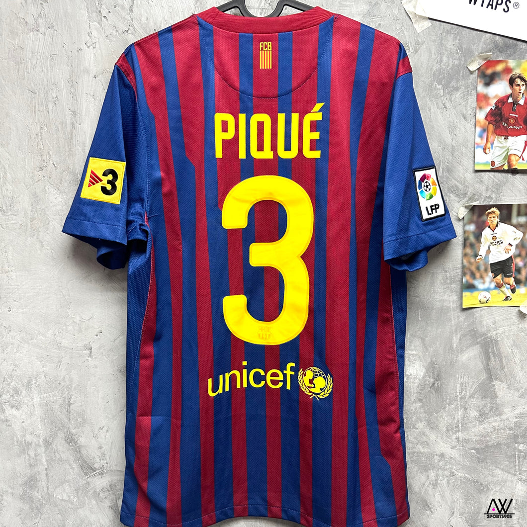 2011-12 巴塞隆拿｜主場｜#3 碧基｜90% New｜S｜2011-12 Barcelona Home #3 Pique (S)