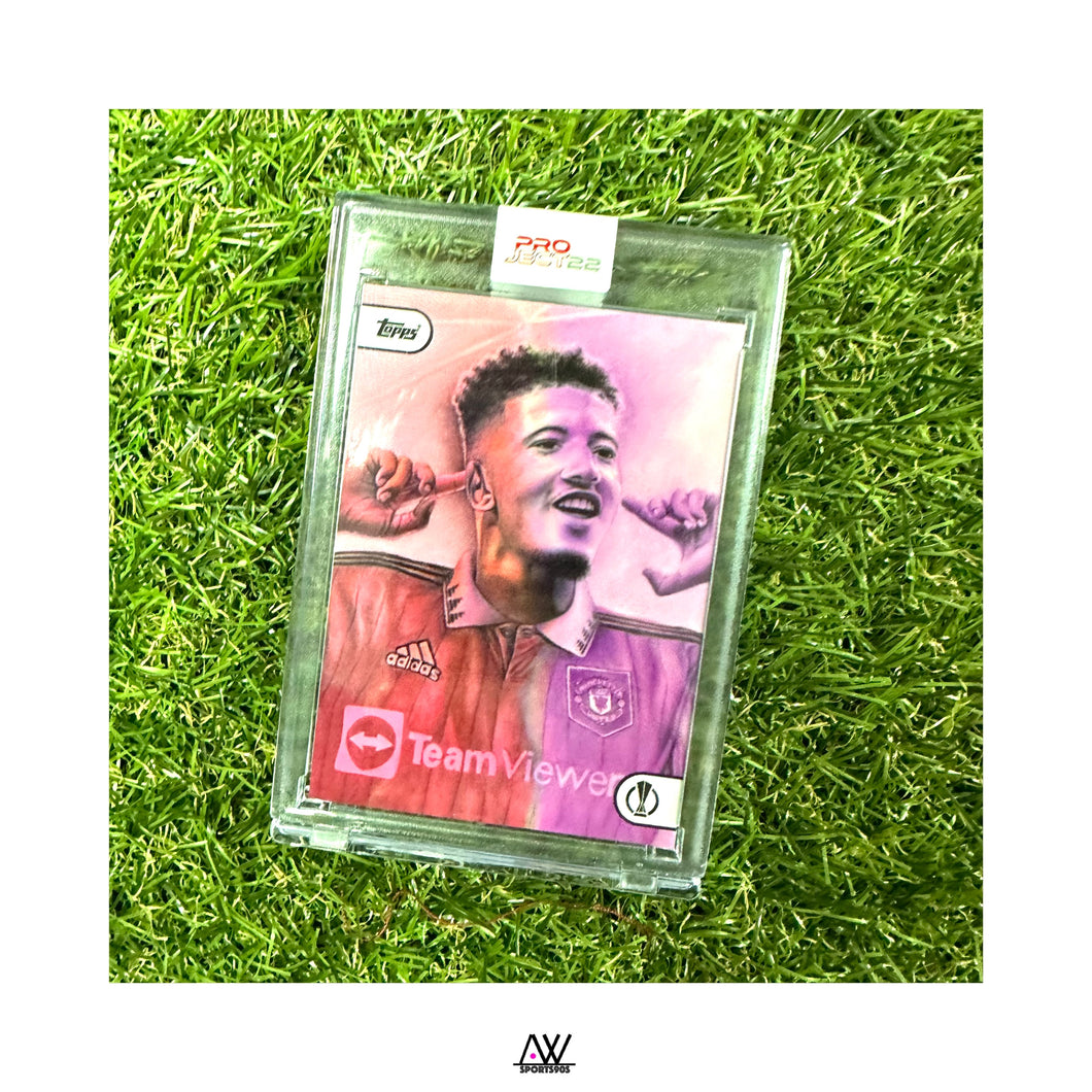 TOPPS PROJECT 22｜曼聯｜辛祖｜TOPPS PROJECT22 MANCHESTER UNITED JADON SANCHO BY SANIL CHITRAKAR