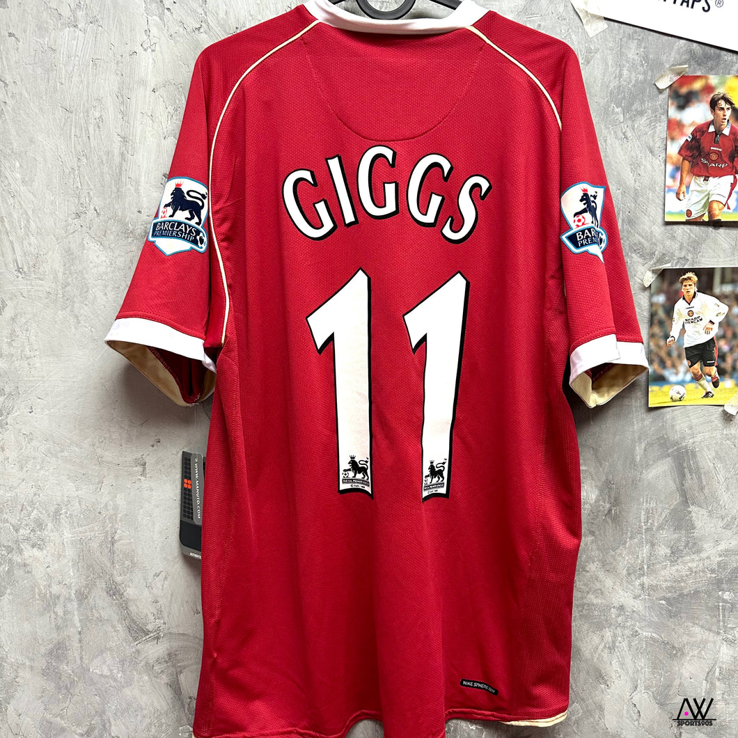 2006-07 曼聯｜主場｜#11 傑斯｜英超聯 Full Set｜BNWT｜L｜2006-07 Manchester United Home #11 Giggs EPL Set ( L )