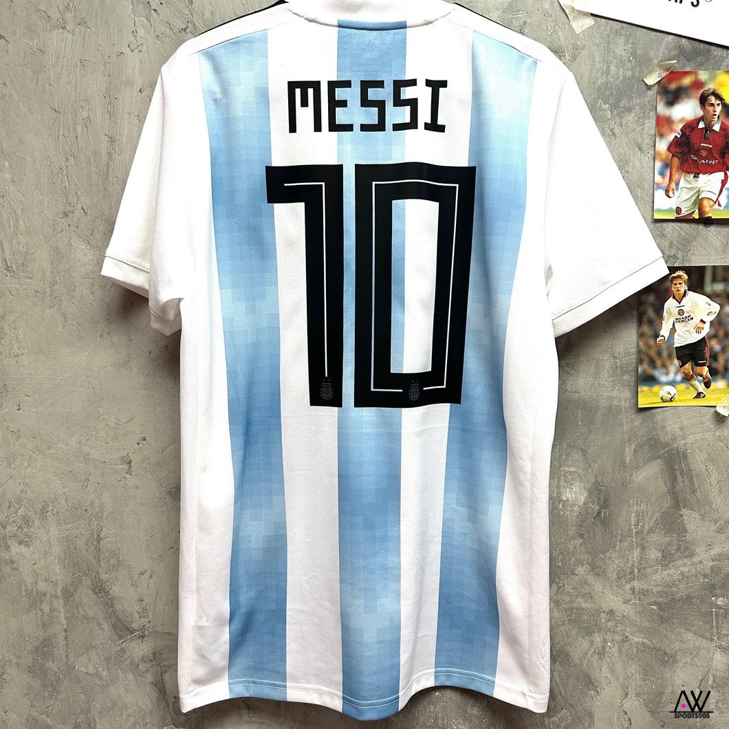 2018-19 阿根廷｜主場｜#10 美斯｜90% New｜JP L｜2018-19 Argentina Home #10 Messi (JP L)