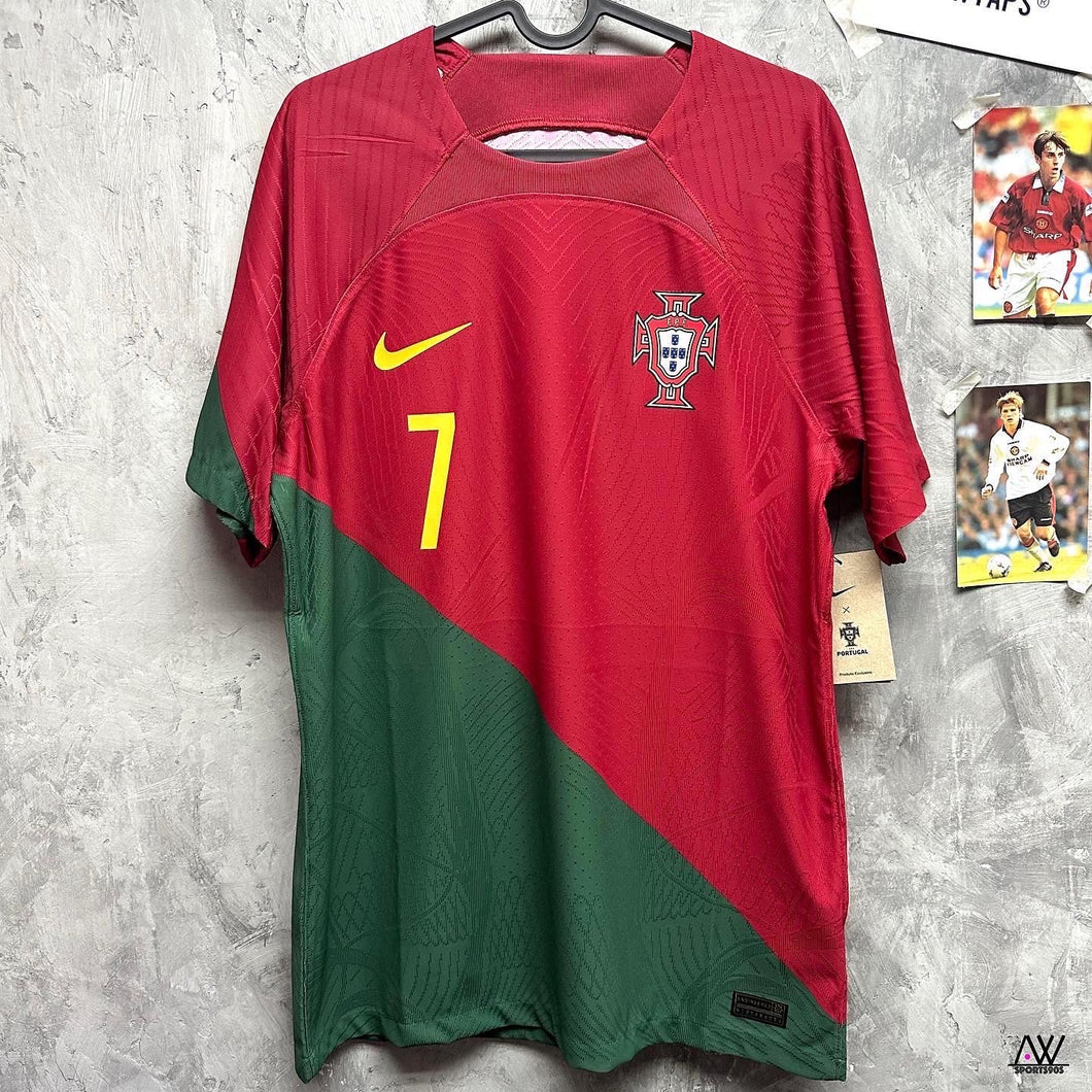 2022-23 葡萄牙 ｜主場｜球員版｜連原裝印字｜2022-23 Portugal Home Vapor Player with Official Nameset ( Multiple Sizes )