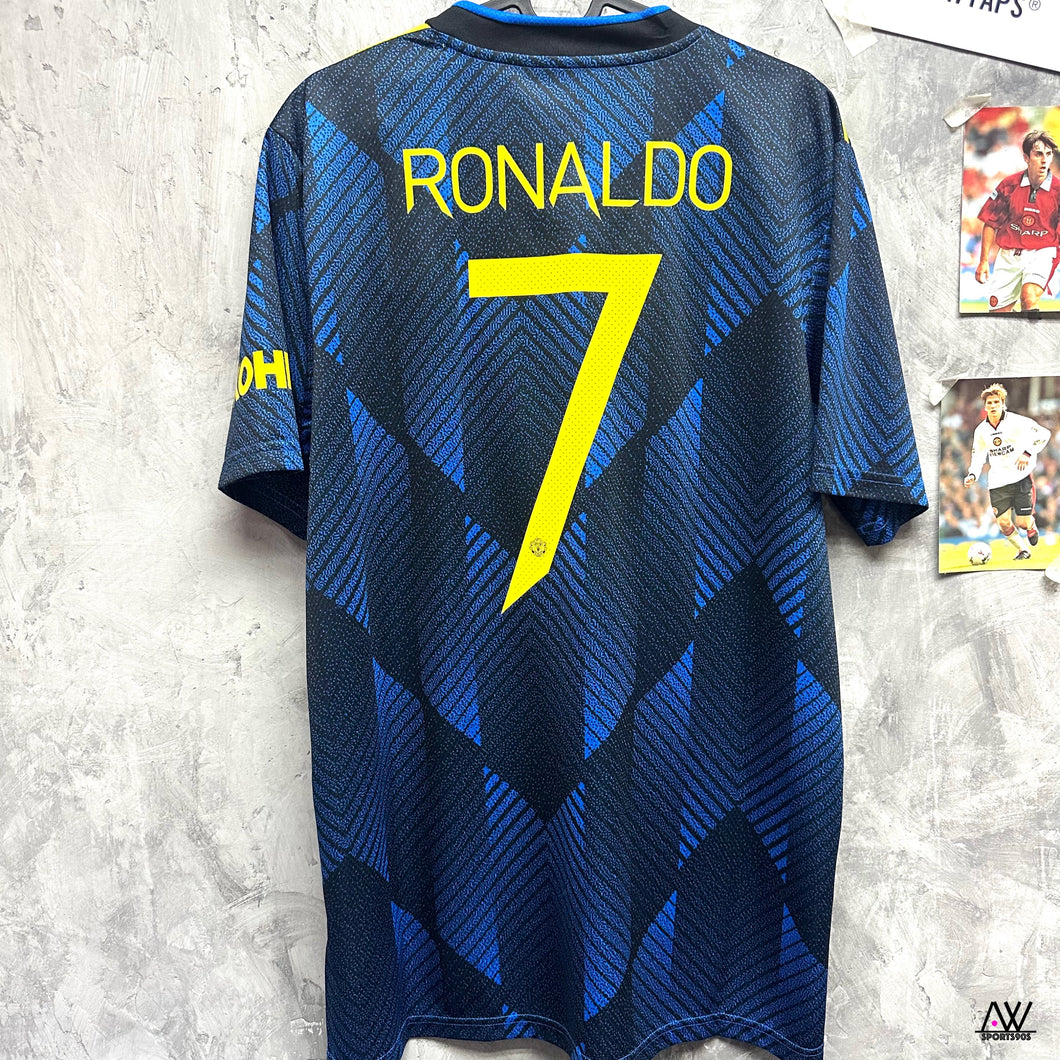 2021-22 曼聯｜第二作客｜#7 C朗拿度｜歐聯Full Set｜2021-22 Manchester United Third #7 Ronaldo (UCL Full Set)