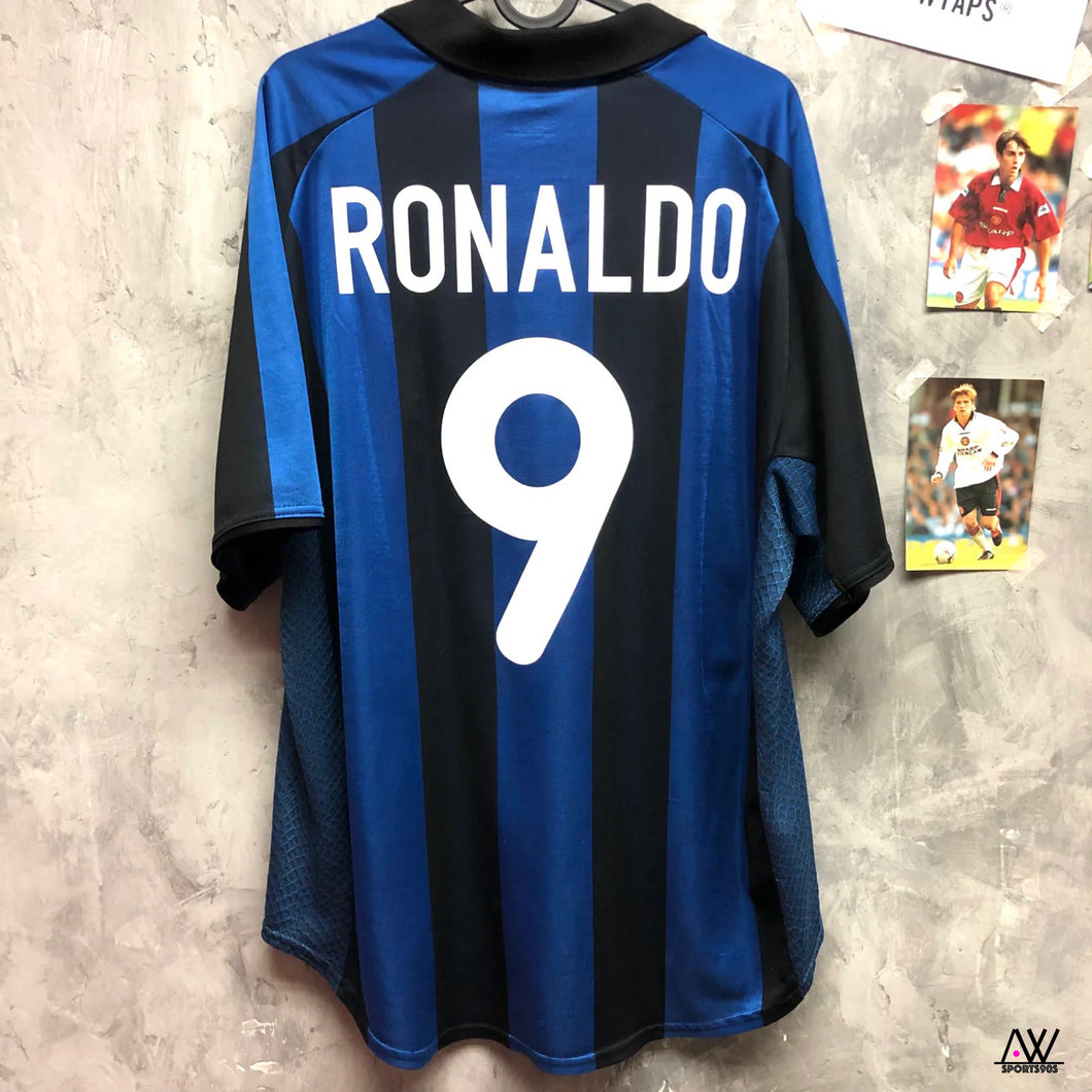 2000-01 國際米蘭｜主場｜#9 朗拿度｜80% New｜XL｜2000-01 Inter Home #9 Ronaldo (XL)