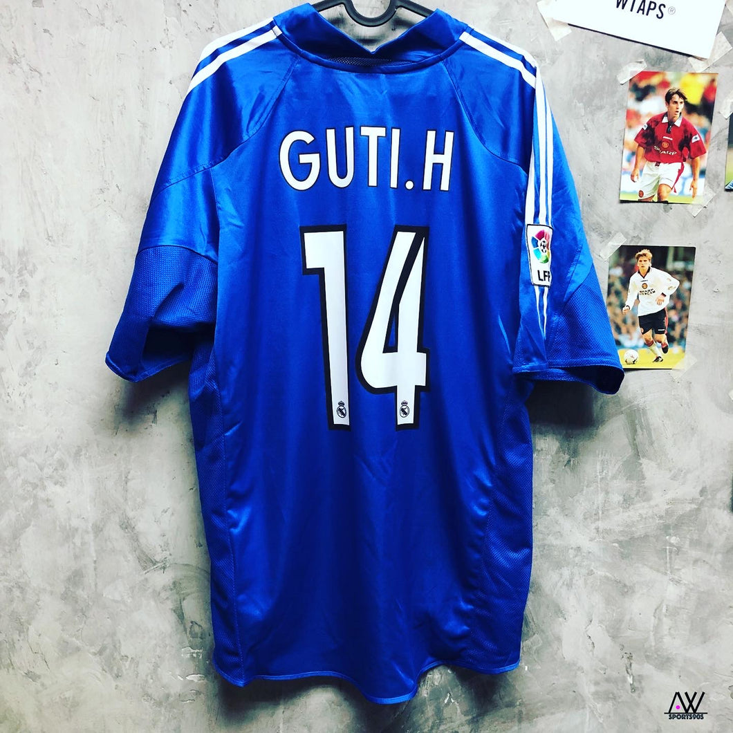 2004-05 皇家長德里｜第二作客｜#14 古迪｜90% New｜L｜2004-05 Real Madrid Third #14 Guti (L)