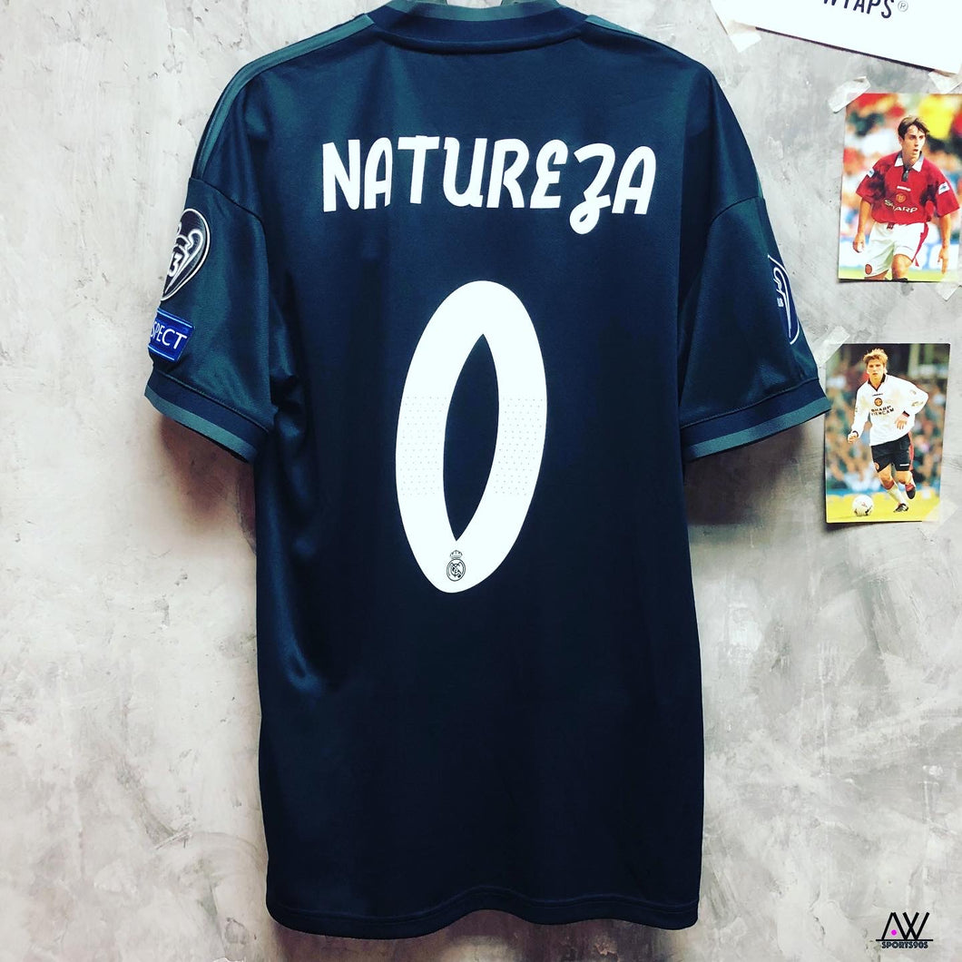 2018-19 皇家馬德里｜作客｜#0 拿度尼(足球小將)｜歐聯Full Set｜BNWT｜S｜2018-19 Real Madrid Away #0 Natureza (Captain Tsubasa) UCL Full Set (S)