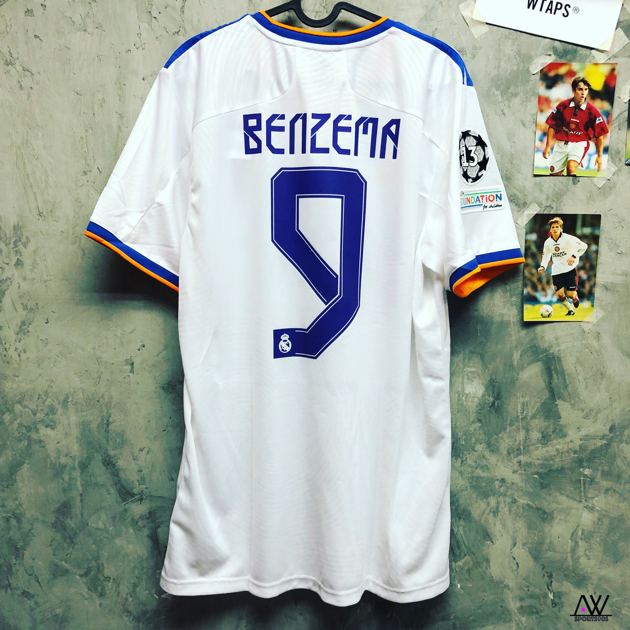 2021-22 Real Madrid Home Match Authentic Shirt #9 BENZEMA *BNWT* L