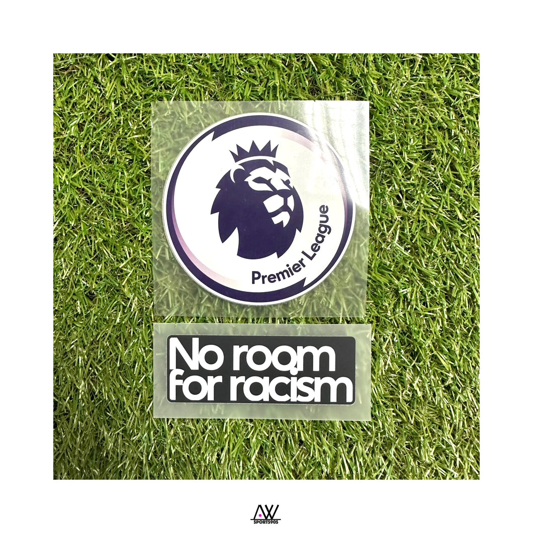 《Official Printing & Patches》 英超章 + No Room For Rascism 章 ｜Premier League + No Room For Rascism Players Patch Set