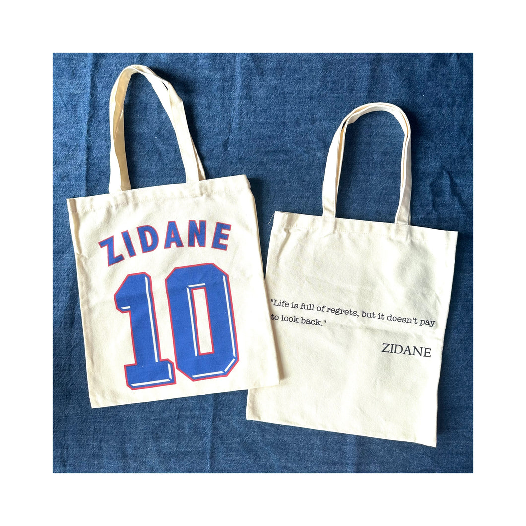 【Football Culture Studio】- Legend’s Quote Zidane ‘ Tote Bag