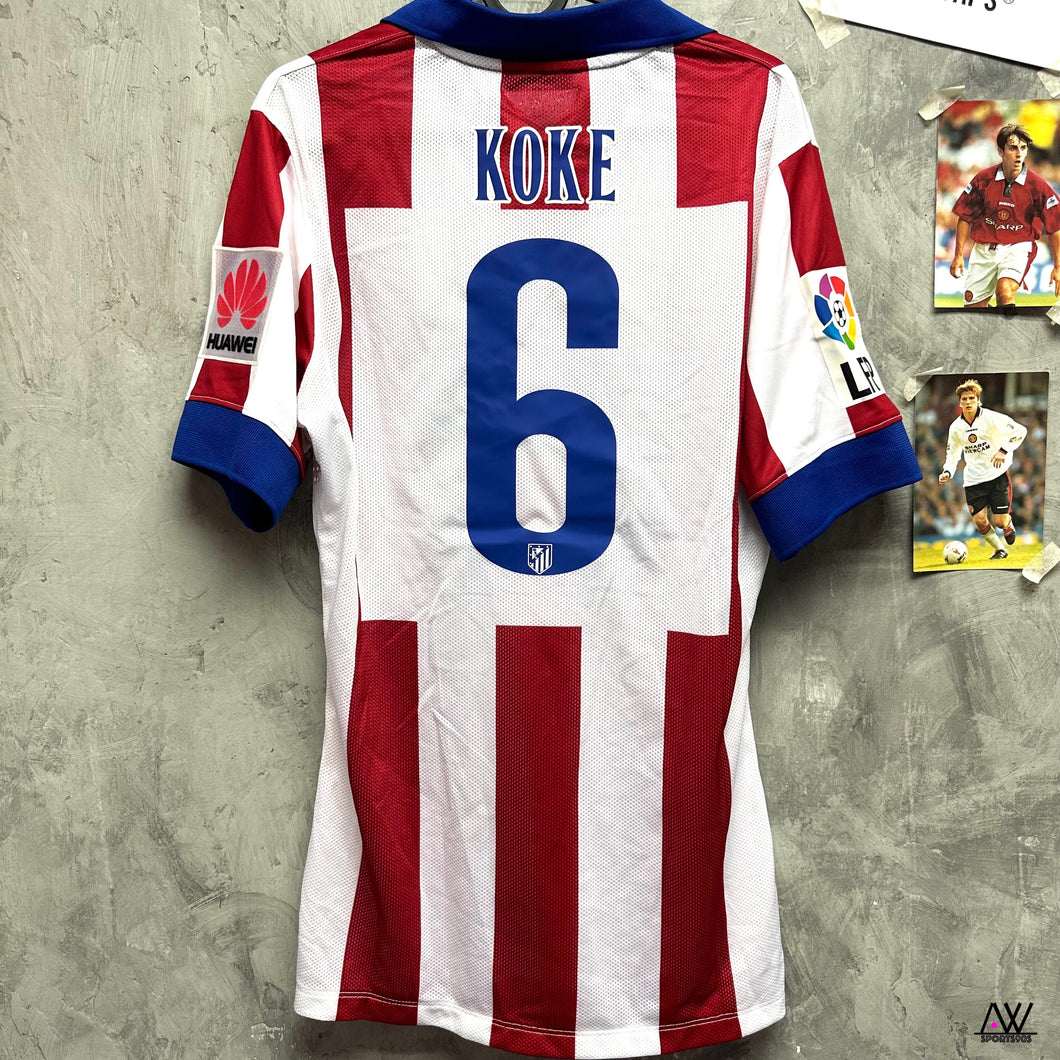 2014-15 馬德里體育會｜主場｜球員版｜#6 高基｜95% New｜M｜2014-15 Atletico Madrid Home Player Issue #6 Koke (M)