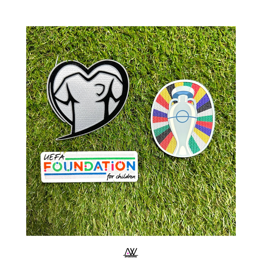 《Official Printing & Patches》 2024 歐洲國家盃外圍賽Set｜UEFA Euro 2024 Qualification Patch Set