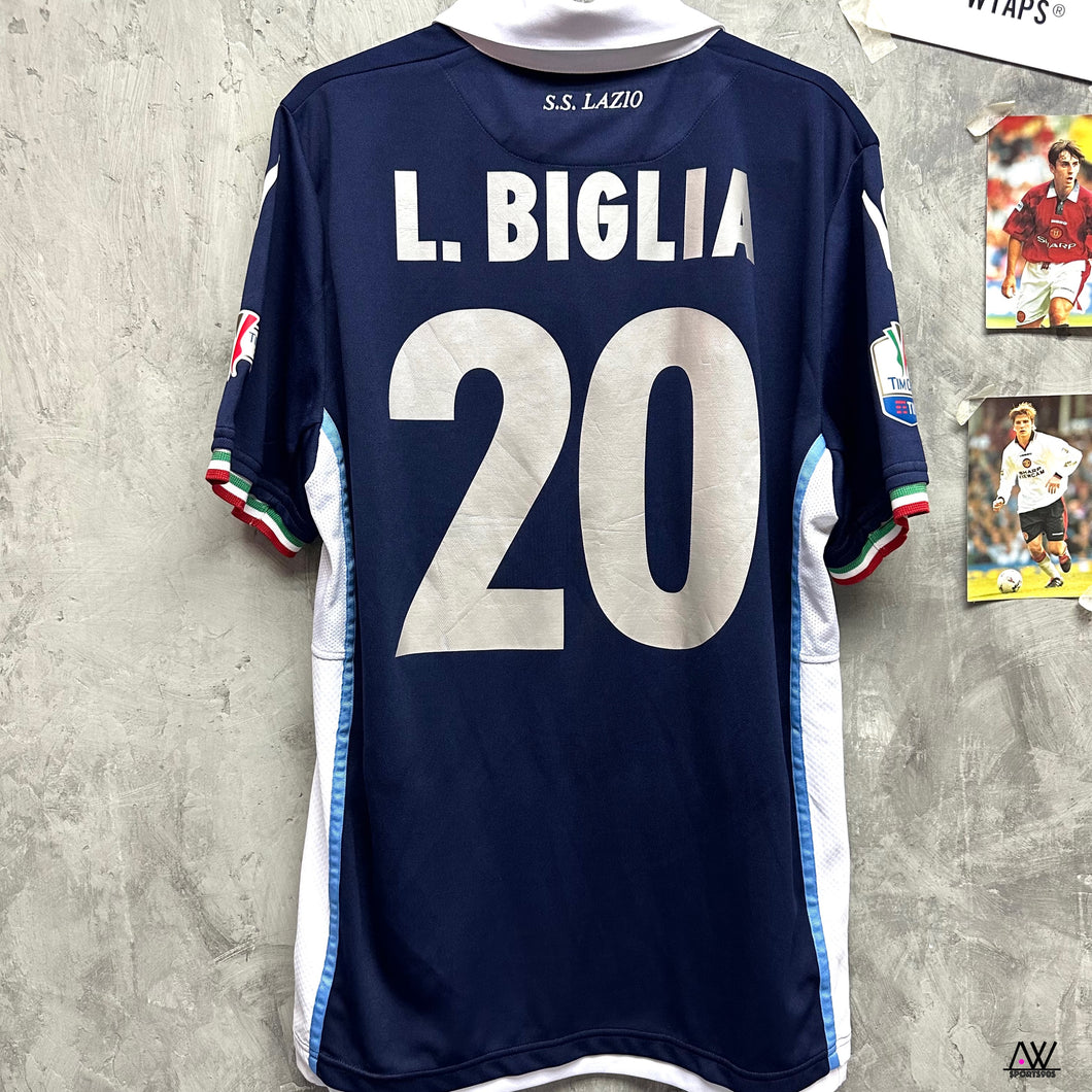 2016-17 拉素｜作客｜球員版｜意大利盃决賽Full Set｜#20 比利亞｜90% New｜L ｜2016-17 Lazio Away Player Issue #20 L.Biglia Tim Cup Final Full Set (L)