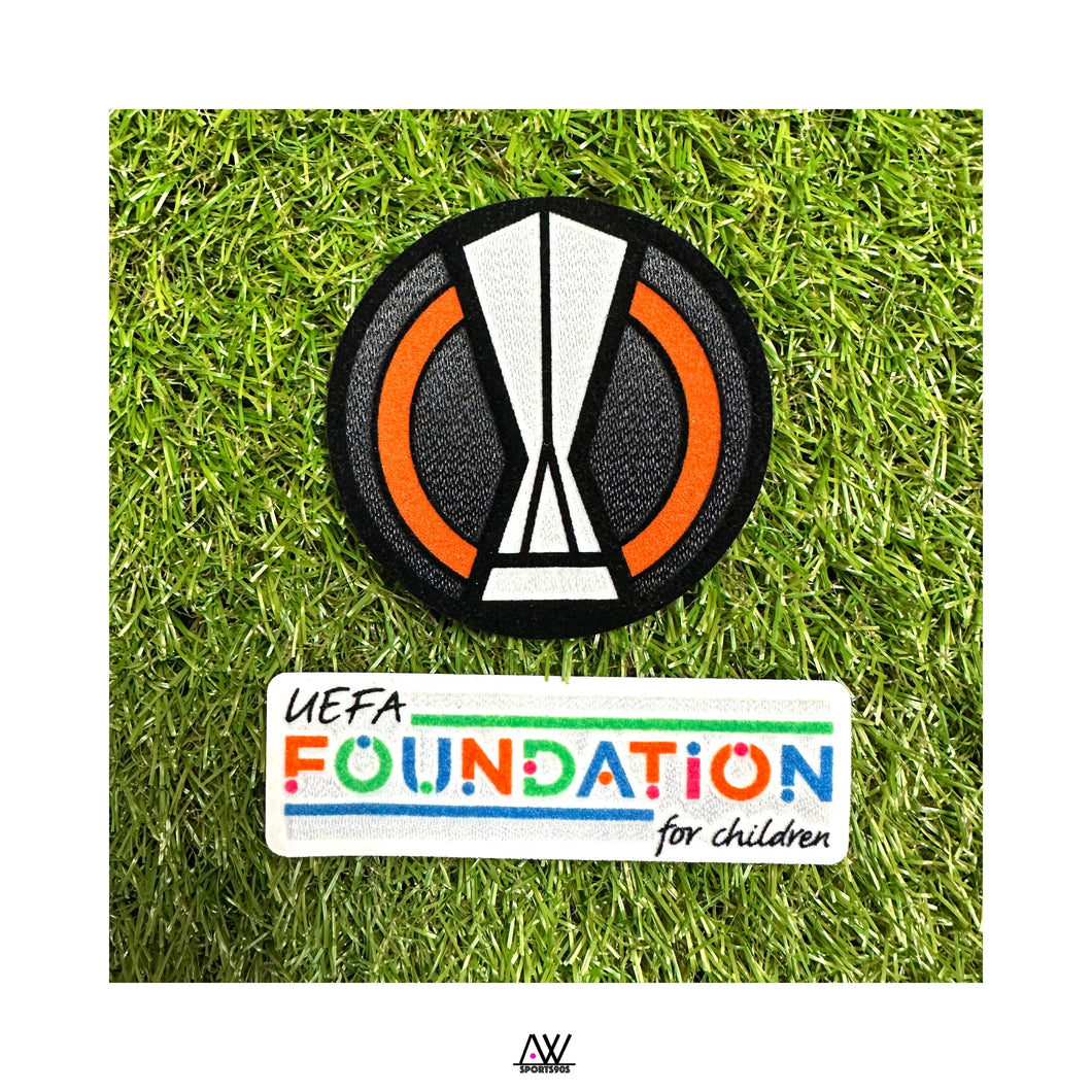 《Official Printing & Patches》 歐霸章+ UEFA Foundation 章｜ Europa League + Foundation Patch Set