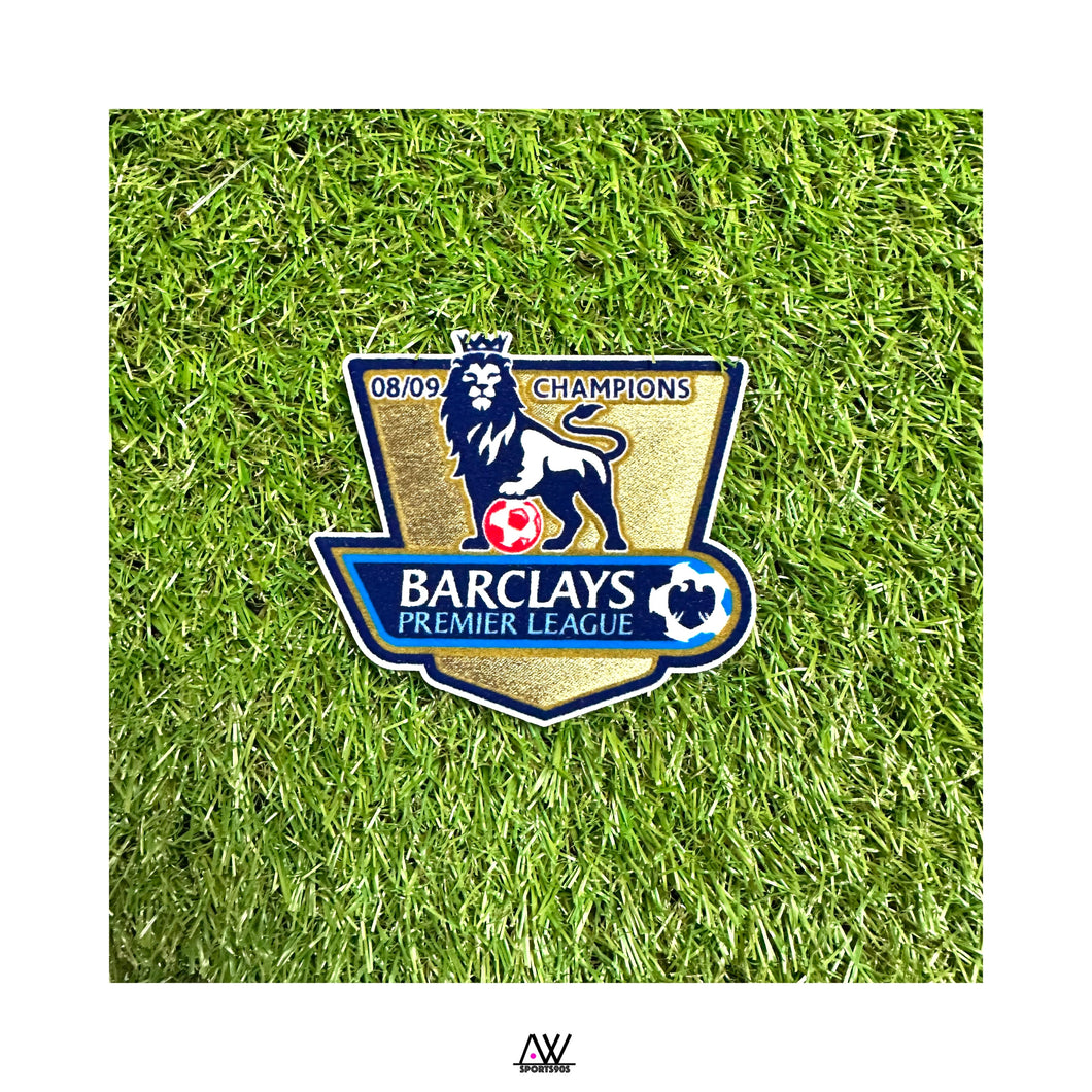 《Official Printing & Patches》 2008-09英超衞冕金章 (一對)｜2008-09 Premier League Champions Patches - Pair (2007-08 Winners)